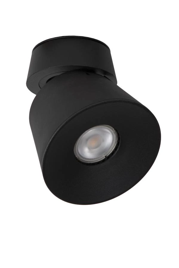 Lucide TRIGONO - Spot plafond - Ø 10,5 cm - 1xGU10 - Noir - éteint